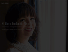 Tablet Screenshot of laurieabbott.com